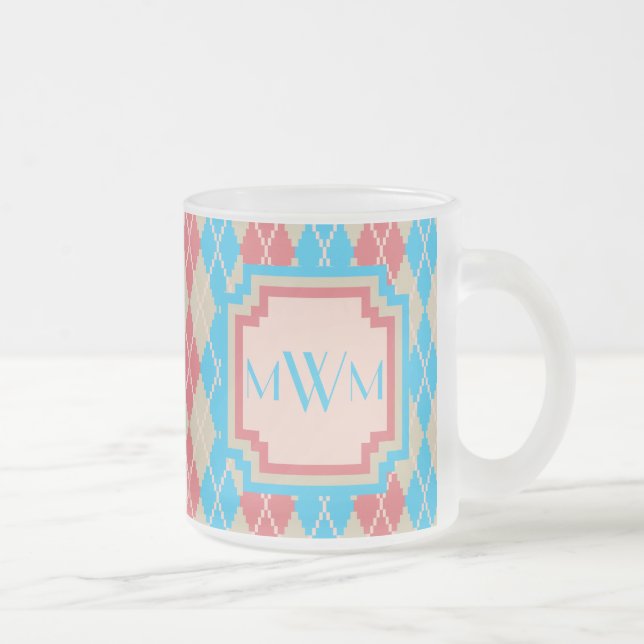 Mug Argyle à la plage (Droit)