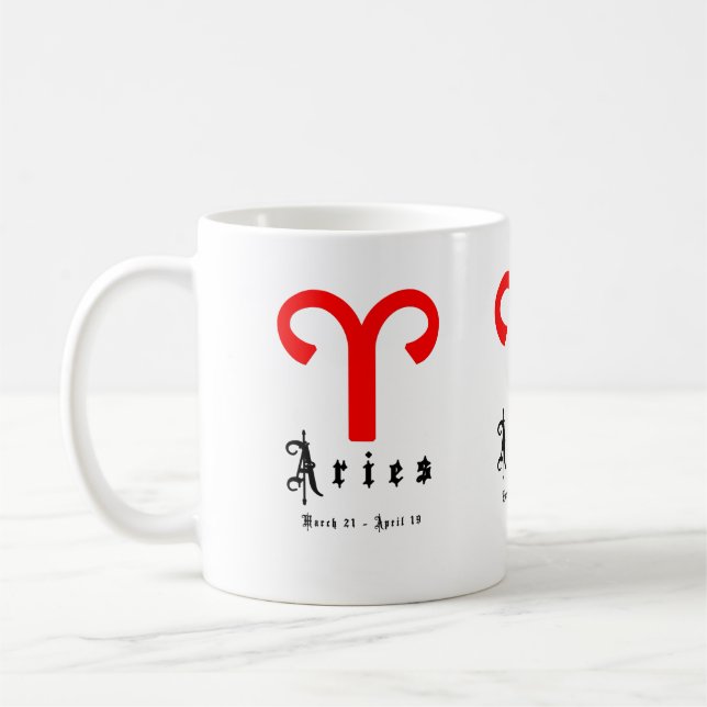 Mug Aries, 21 mars - 19 avril (Gauche)