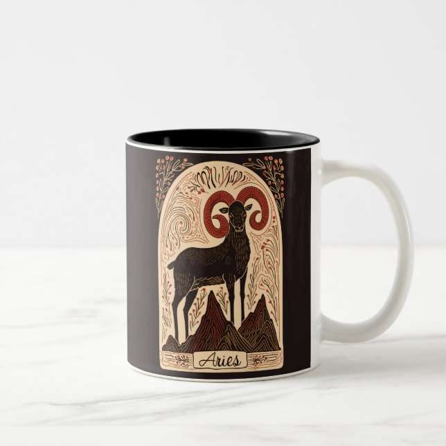 Mug Aries Céleste Zodiac Art (Droit)