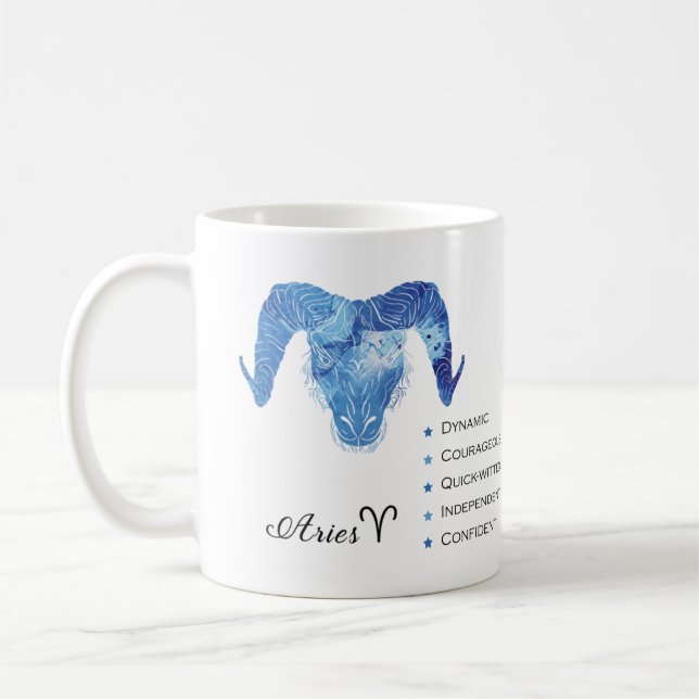 Mug Aries Zodiac Traite Musique (Gauche)