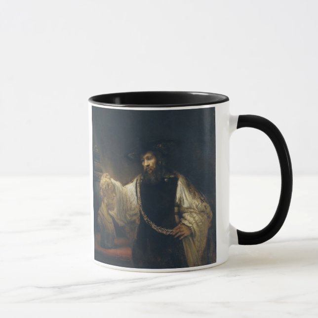 Mug Aristote avec un buste de Homer par Rembrandt (Droite)
