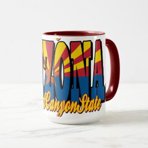 Mug Arizona Grand Canyon State Carrelé à Travers