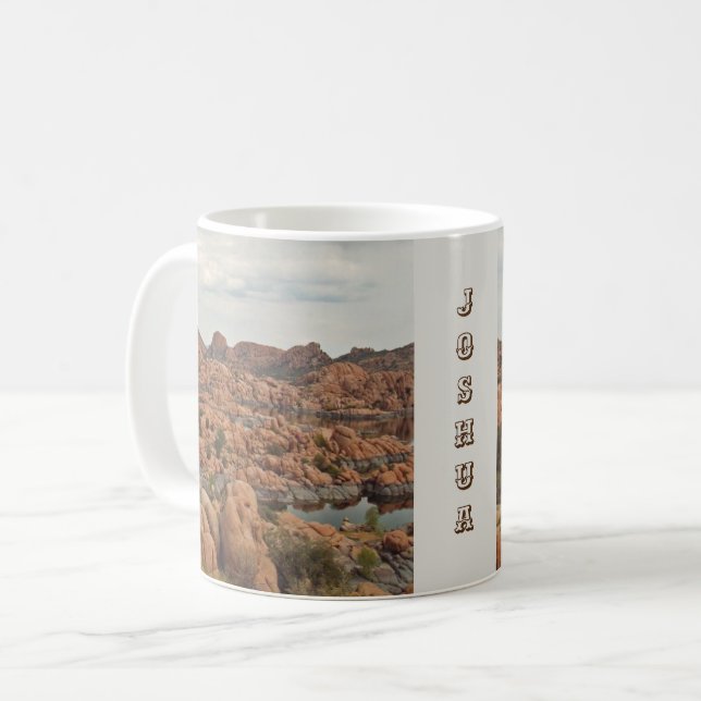 Mug Arizona Prescott Lake Red Rock Photo Paysage (Devant gauche)