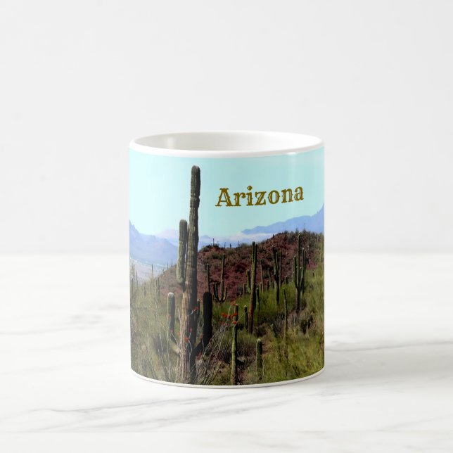 Mug Arizona saguaro mountain landscape  (Centre)