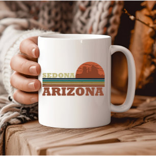 Mug Arizona Sedona coucher de soleil vintage az retro