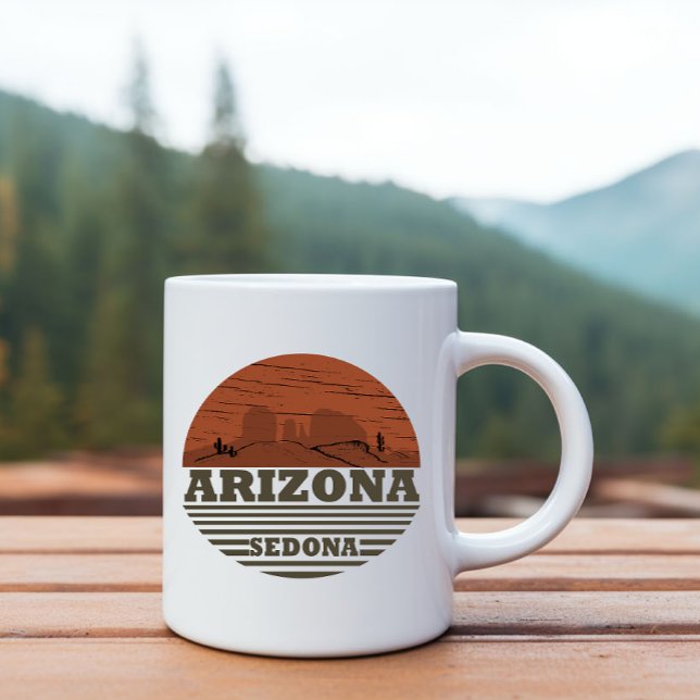 Mug Arizona Sedona paysage vintage az retro (Créateur téléchargé)