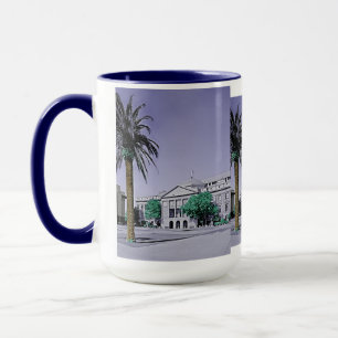 Mug Arizona State Capitol Retro avec touche de couleur