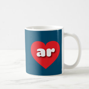 Mug Arkansas coeur rouge - I love ar