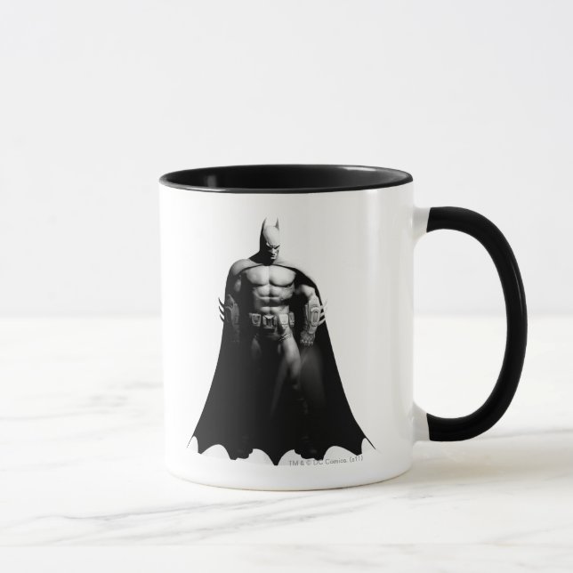 Mug Arkham | Pose large noir et blanc Batman (Droite)