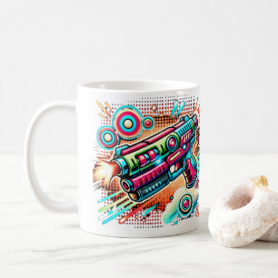 Mug Arme à rayon Pop Art Rétro Colorée   Sci-Fi Futuri