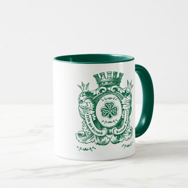 Mug Arme shamrock Crest St.Patrick's Day (Devant droit)