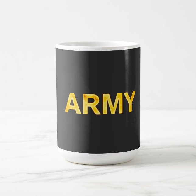 Mug Armée avant et arrière, jaune et blanc (Centre)