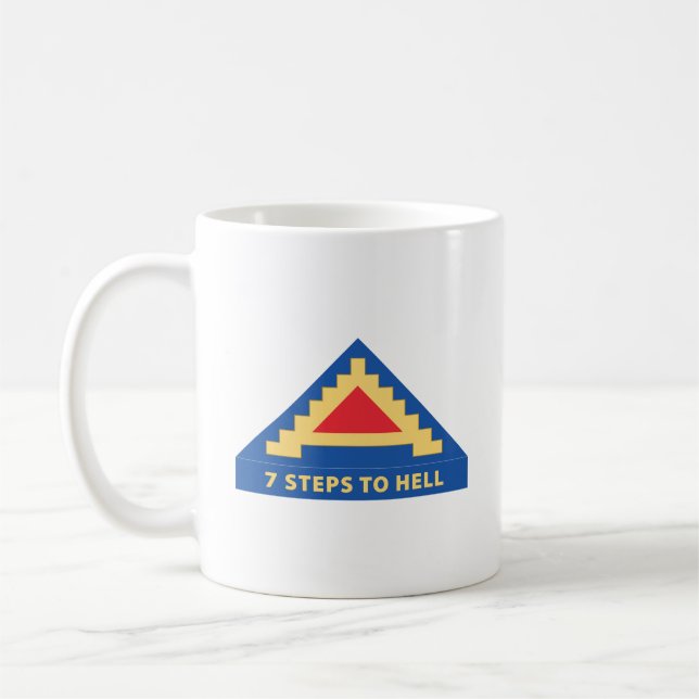 Mug Armée de terre - 7e armée des États-Unis avec 7 ét (Gauche)