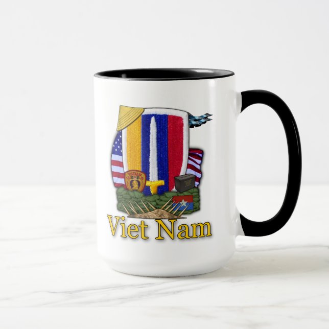 Mug armée usarv vietnam guerre patch anciens combattan (Droite)