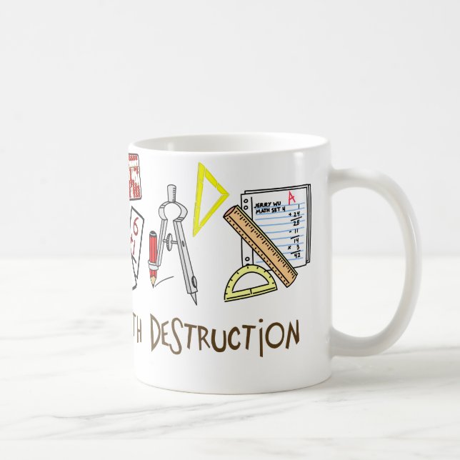 Mug Armes de destruction de maths (Droite)