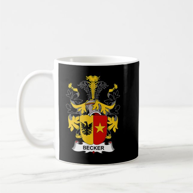 Mug Armoiries de Becker Famille Crest  (Gauche)