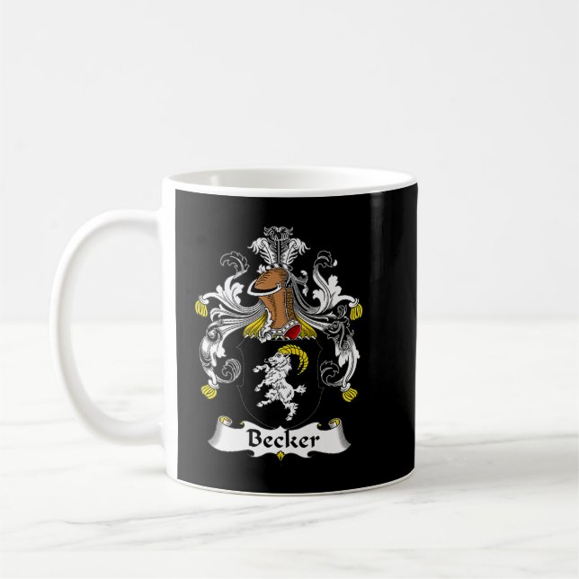 Mug Armoiries de Becker Family Crest Premium  (Gauche)