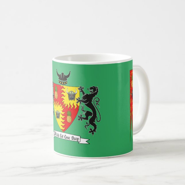 Mug Armoiries de Beep "difficile est esse Beep" (Devant droit)