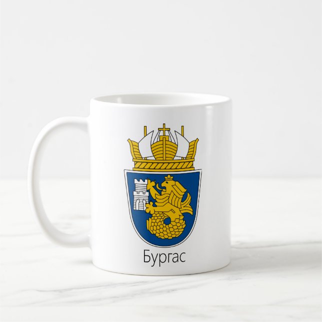 Mug Armoiries de Burgas, Bulgarie (Gauche)