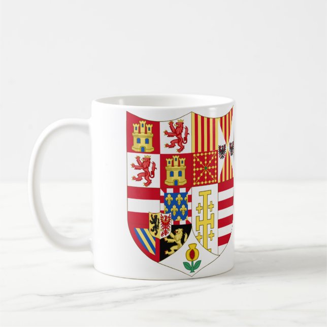 Mug Armoiries de Charles V Saint Empereur Romain (Gauche)