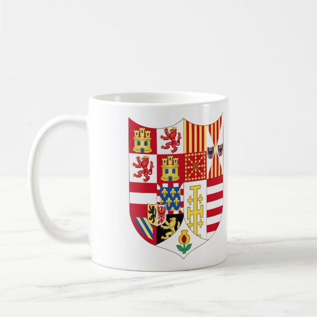 Mug Armoiries de Charles V Saint Empereur Romain Coffe (Gauche)