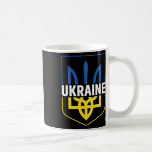 Mug Armoiries de fierté de trident d'Ukraine Tryzu ukr
