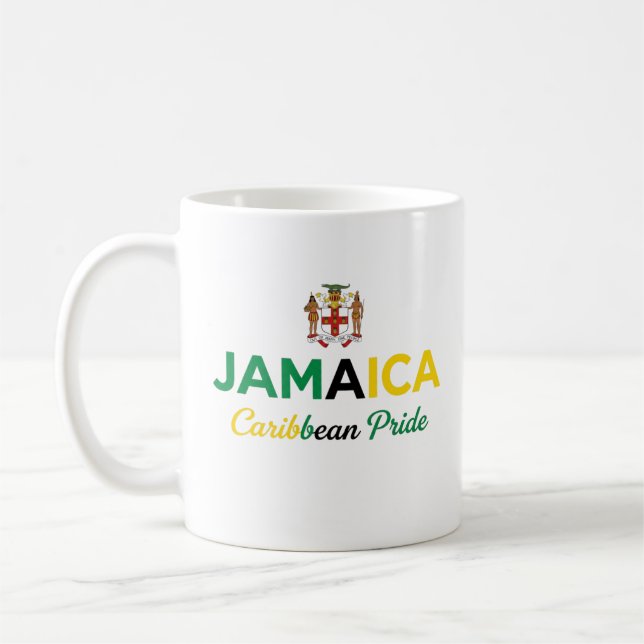 Mug Armoiries de Jamaïque | Fierté quotidienne (Gauche)