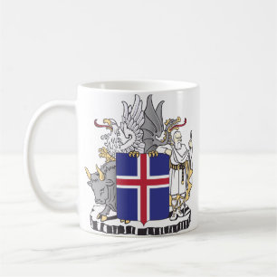 Mug Armoiries de l'Islande Gardiens mythiques Art