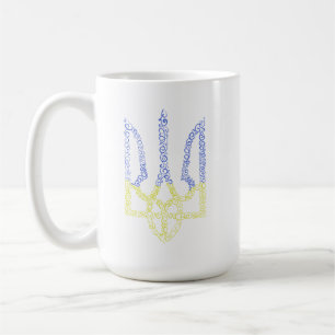 Mug Armoiries de l'Ukraine trident motif de la spirale