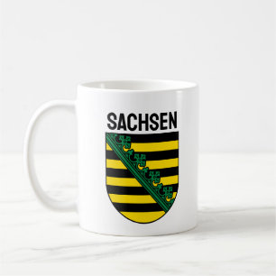 Mug Armoiries de Sachsen (Saxe), ALLEMANDE