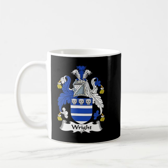 Mug Armoiries de Wright Famille Crest  (Gauche)