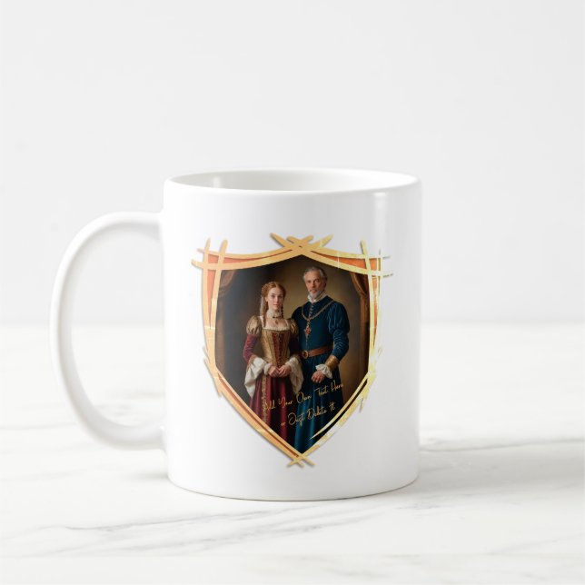 Mug Armoiries du chevalier Cadeau médiéval à l'ancienn (Gauche)