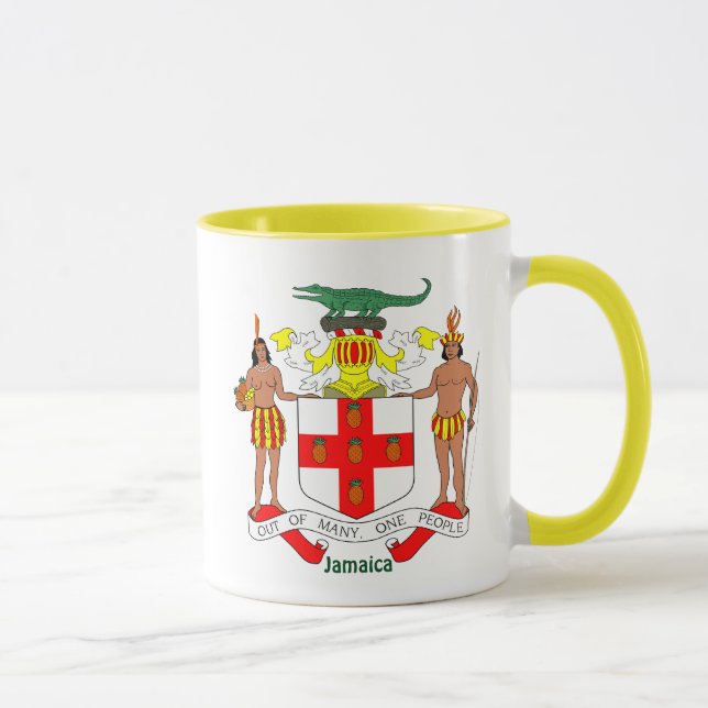 Mug Armoiries et hymne jamaïcains (Droite)