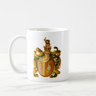 Mug Armoiries vintages allemandes de pinces vertes et