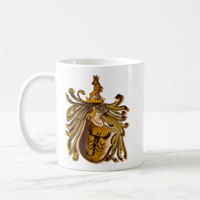 Mug Armoiries vintages de Scorpio (Gauche)