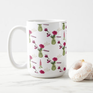 Mug Arrangement exotique de fleurs dans le verre