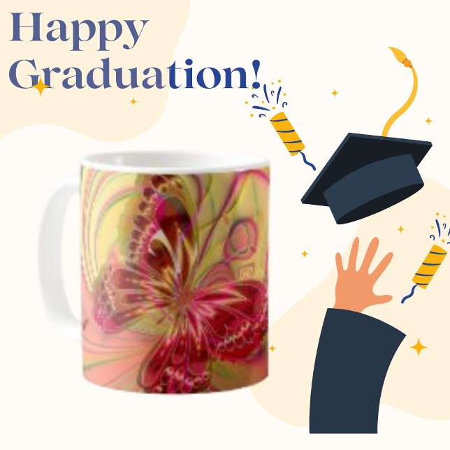 Mug Arrangement papillon Moderne esthétique classique  (Créateur téléchargé)