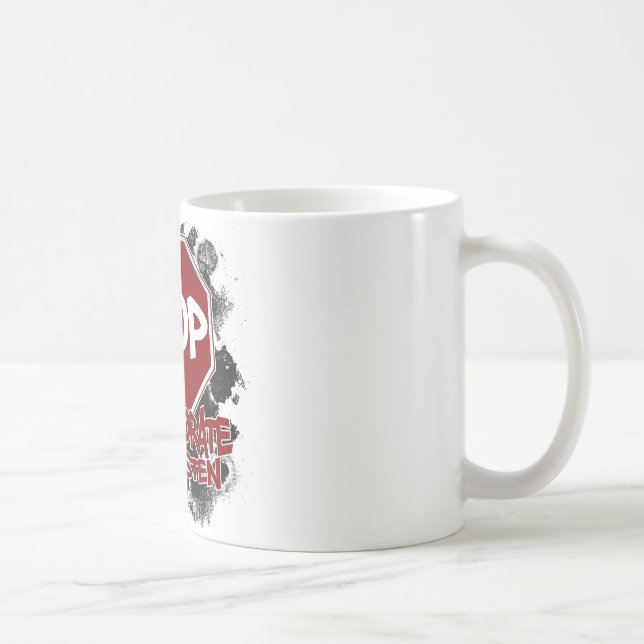 Mug Arrêt ! Collaborez et écoutez (Droite)
