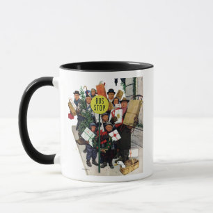Mug Arrêt d'autobus à Noël