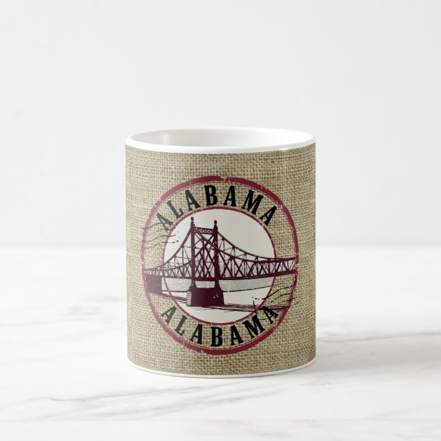 Mug Arrêt du pont Retro Alabama (Centre)