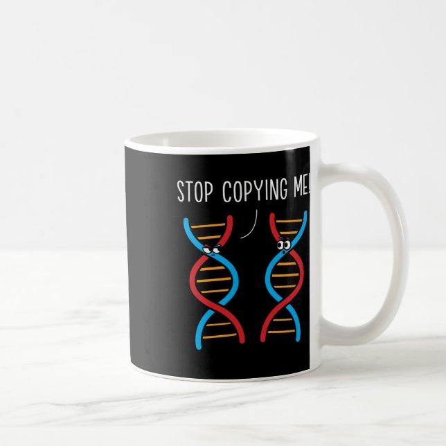 Mug Arrête de me copier Drôle de jeu de mots scientifi (Droite)