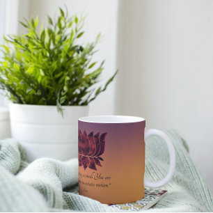 Mug Arrêter d'effectuer une petite citation de Rumi Lo