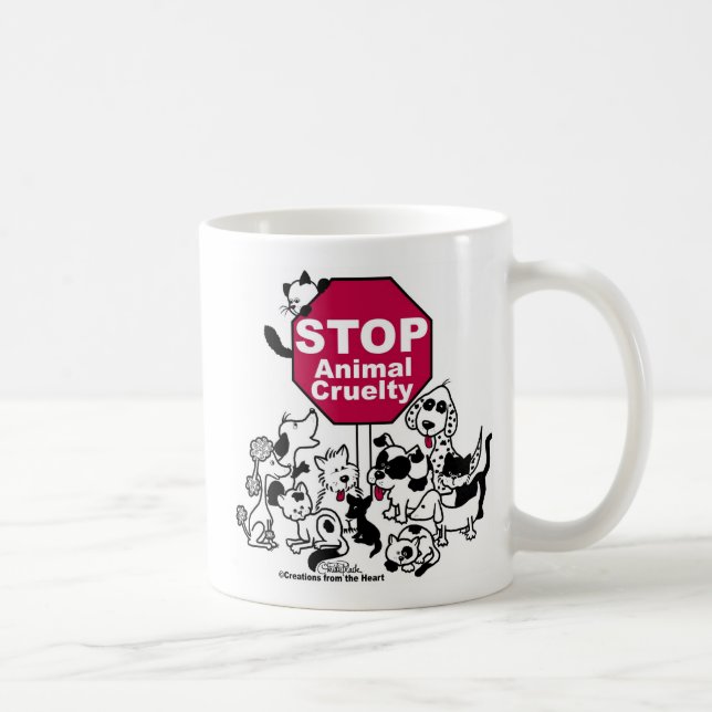 Mug Arrêter la cruauté envers les animaux (Droite)