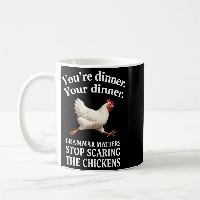 Mug Arrêtez d'ing Chickens Englieacher Design (Gauche)