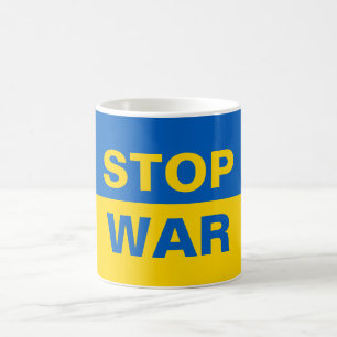 Mug Arrêtez la guerre Ukraine ukrainienne