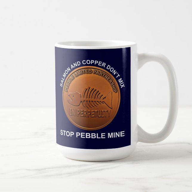 Mug Arrêtez la mine de galets - Pebble Mine Penny (Droite)