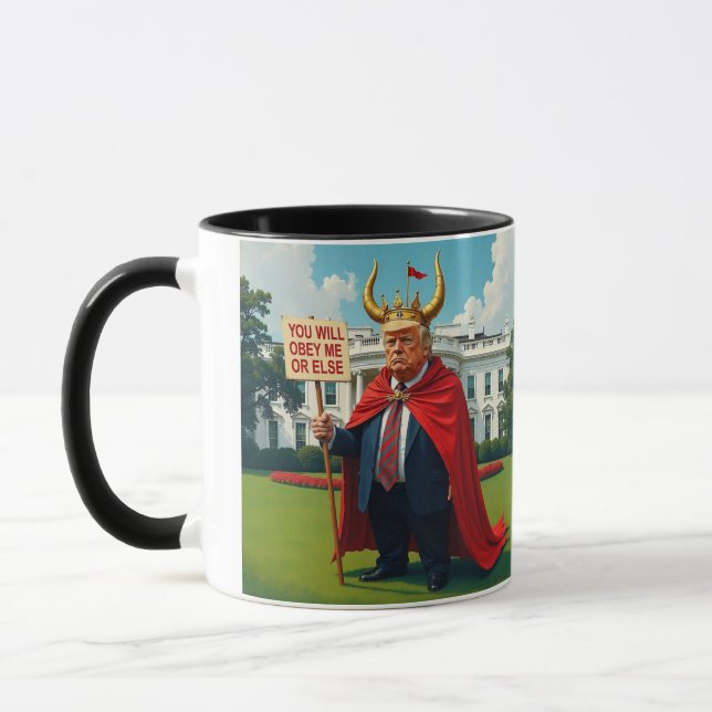 Mug Arrêtez la satire de l'autoritarisme de Trump (Gauche)