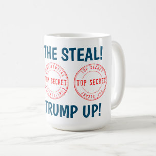 Mug Arrêtez le verrou du vol Trump vers le haut