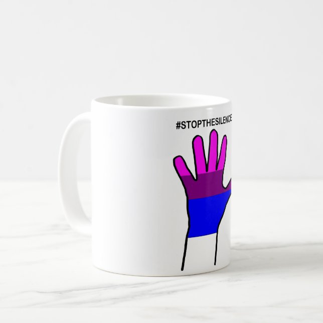 Mug arrêtonslesilence bi (Devant gauche)