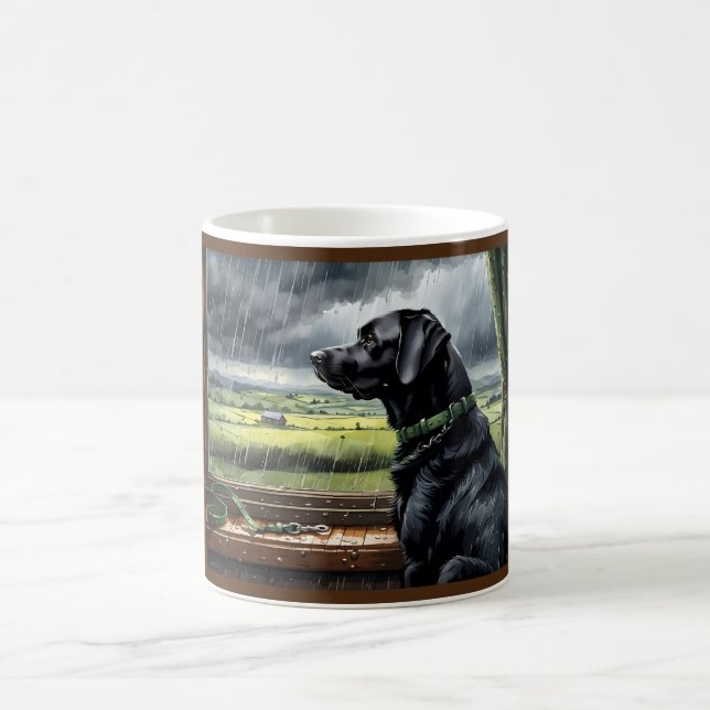 Mug Arrêts de pluie Jouer Labrador (Centre)